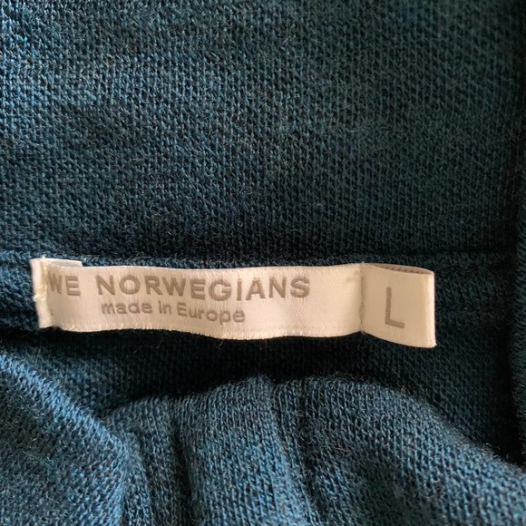 WE NORWEGIANS  100% wool sweater mens sz L - Picture 4 of 8